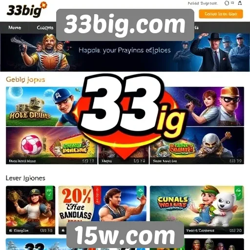 Plataforma 33big.com oferece diversidade de jogos online
